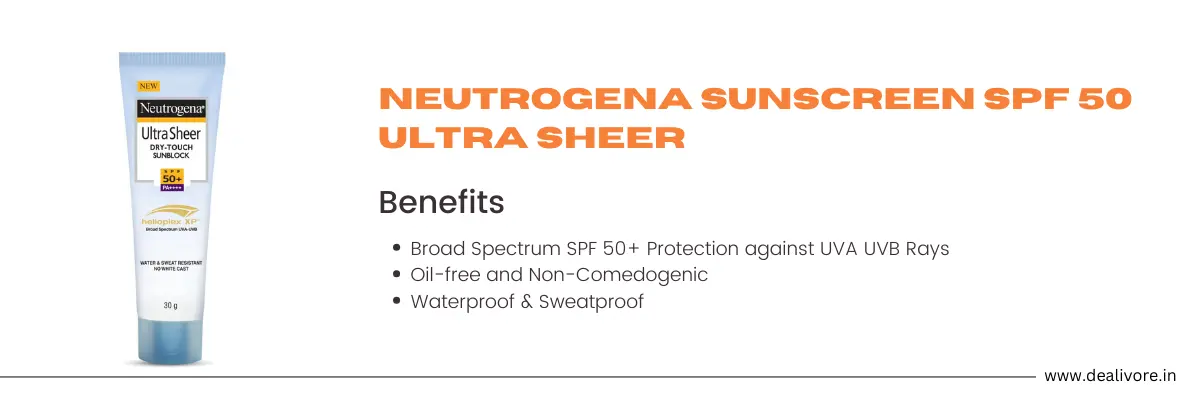 Neutrogena Sunscreen SPF 50