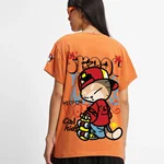 Printed Female T-shirt - Skool Graphic