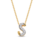 Name Initials Alphabet Diamond Pendant in Gold