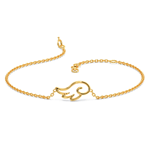 Angel Wings Pure Gold Bracelet Chain