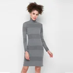 Globus Dress - Grey Striped Shift